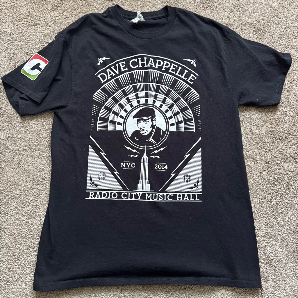 Dave Chappelle Black Graphic TShirt 2014 Radio City Music Hall